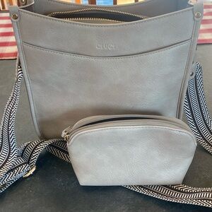 Cluci purse and wallet. Tan.